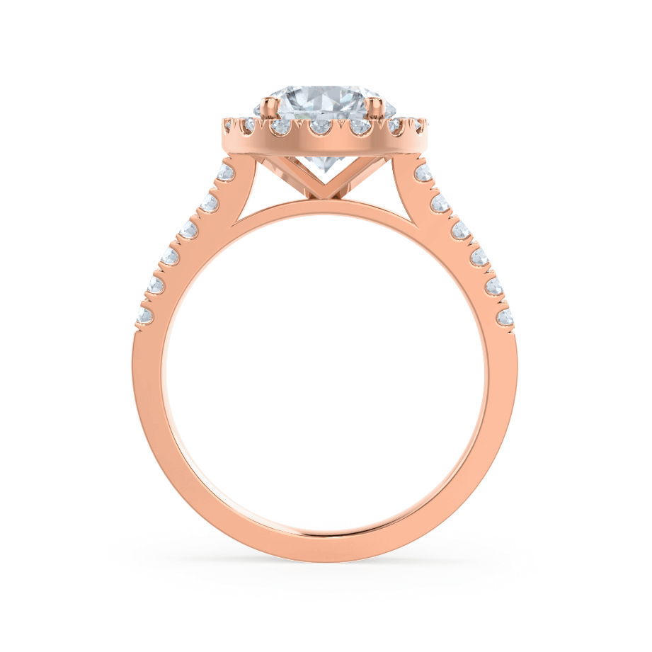 1.0 CT Round Lab-Grown Diamond Halo & Pave Engagement Ring 15