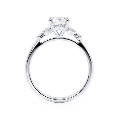 1.0 CT Round Lab-Grown Diamond Vintage Pave Engagement Ring 4