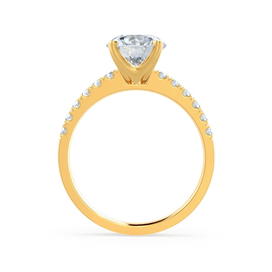 1.20 CT Round Lab-Grown Diamond Pave Engagement Ring 4