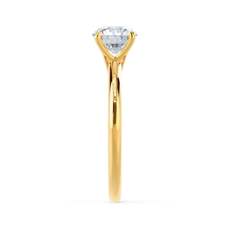 1.20 CT Round Lab-Grown Diamond Solitaire Engagement Ring in Gold 3