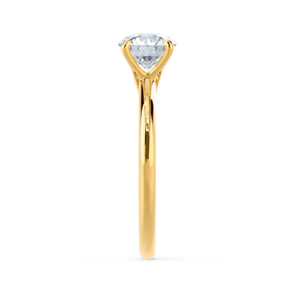 1.20 CT Round Lab-Grown Diamond Solitaire Engagement Ring in Gold 3