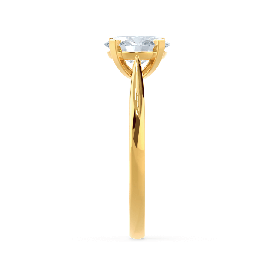 1.50 CT Oval Lab-Grown Diamond Solitaire Engagement Ring In Elegant Gold Setting 3