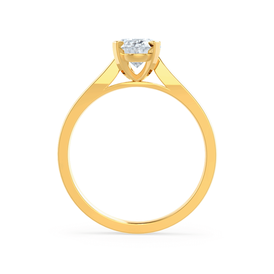 1.50 CT Oval Lab-Grown Diamond Solitaire Engagement Ring In Elegant Gold Setting 4