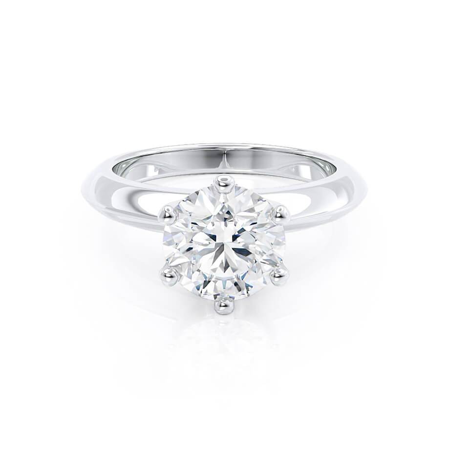 1.0 CT Round Lab Grown Diamond Solitaire Engagement Ring - Timeless Elegance 1