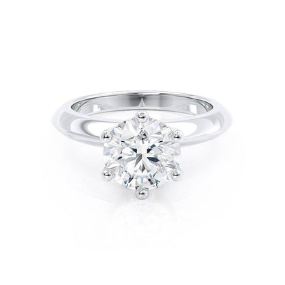 1.0 CT Round Lab Grown Diamond Solitaire Engagement Ring - Timeless Elegance 1