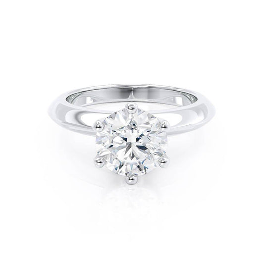1.0 CT Round Lab Grown Diamond Solitaire Engagement Ring - Timeless Elegance 1