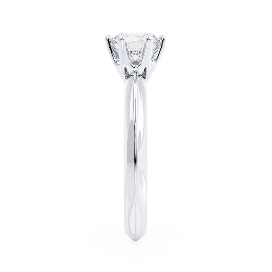 1.0 CT Round Lab Grown Diamond Solitaire Engagement Ring - Timeless Elegance 4