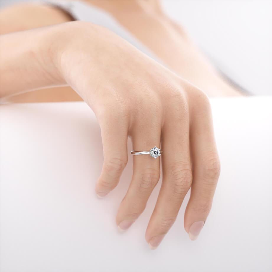 1.0 CT Round Lab Grown Diamond Solitaire Engagement Ring - Timeless Elegance 5