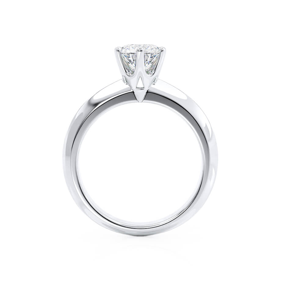 1.0 CT Round Lab Grown Diamond Solitaire Engagement Ring - Timeless Elegance 3