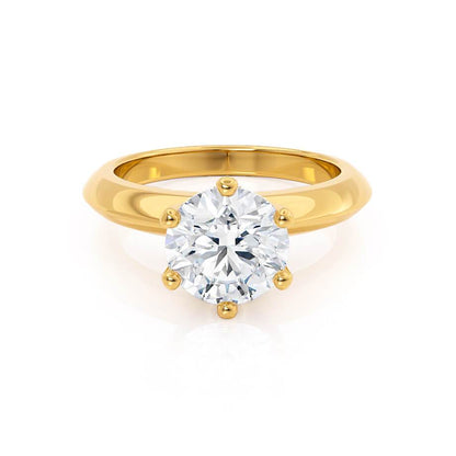 Radiant Elegance: 1.20 CT Round Lab-Grown Diamond Solitaire Engagement Ring 1