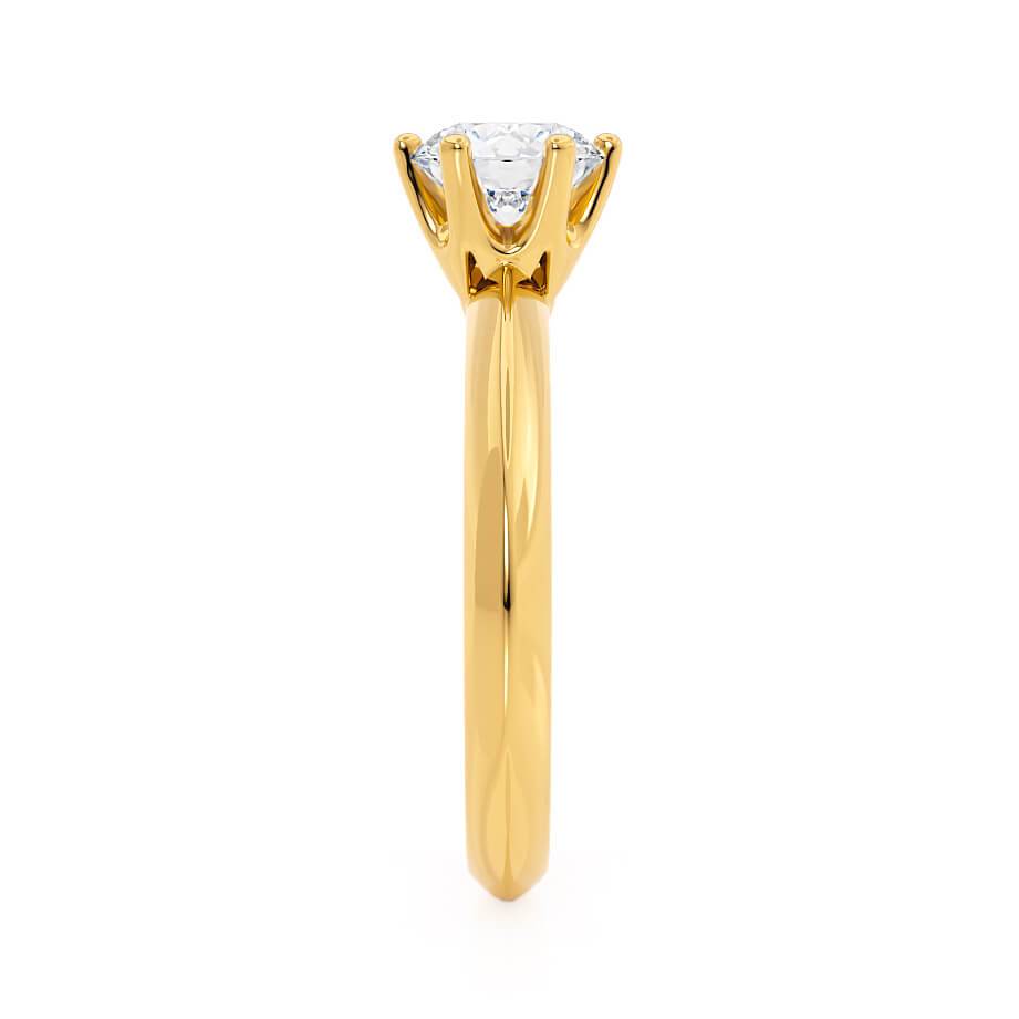 Radiant Elegance: 1.20 CT Round Lab-Grown Diamond Solitaire Engagement Ring 3