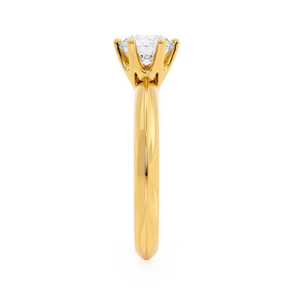 Radiant Elegance: 1.20 CT Round Lab-Grown Diamond Solitaire Engagement Ring 3