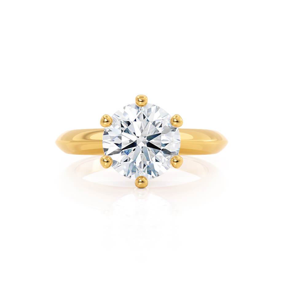 Radiant Elegance: 1.20 CT Round Lab-Grown Diamond Solitaire Engagement Ring 2