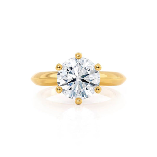 Radiant Elegance: 1.20 CT Round Lab-Grown Diamond Solitaire Engagement Ring 2
