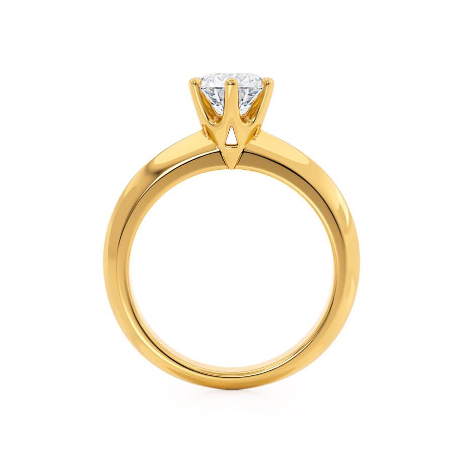 Radiant Elegance: 1.20 CT Round Lab-Grown Diamond Solitaire Engagement Ring 4