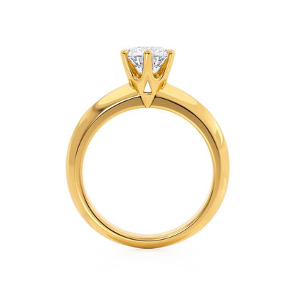 Radiant Elegance: 1.20 CT Round Lab-Grown Diamond Solitaire Engagement Ring 4
