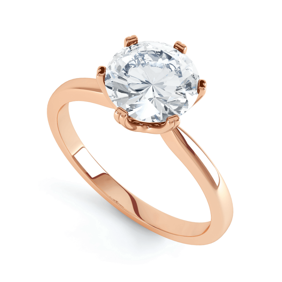1.0 CT Round Lab-Grown Diamond Solitaire Engagement Ring 8