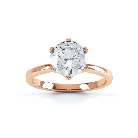 1.0 CT Round Lab-Grown Diamond Solitaire Engagement Ring 1