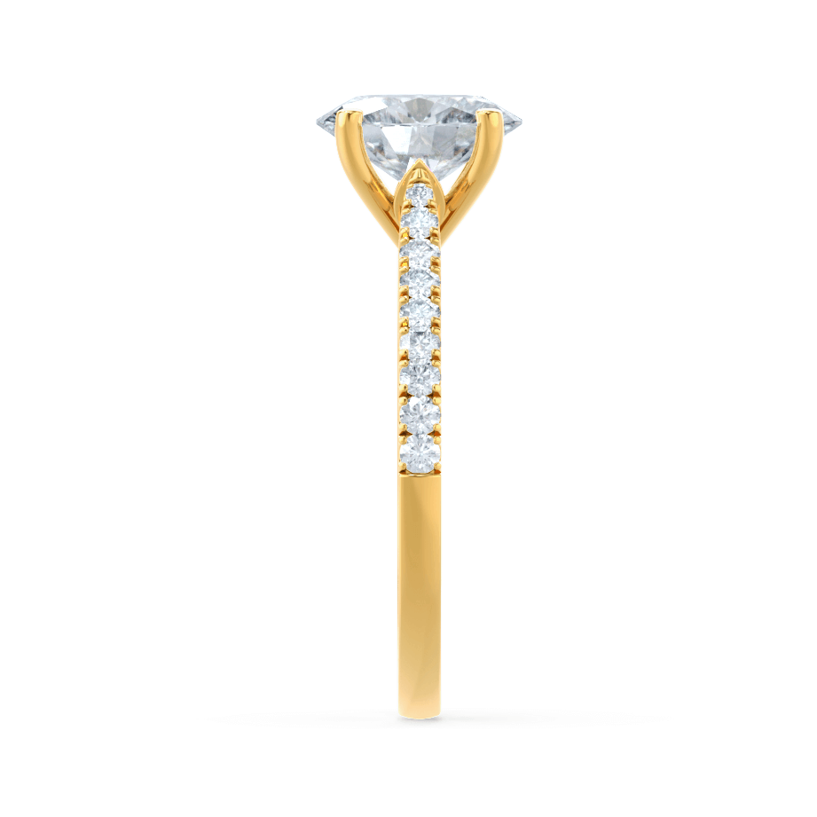 1.50 CT Oval Lab Grown Diamond Pave Engagement Ring 4