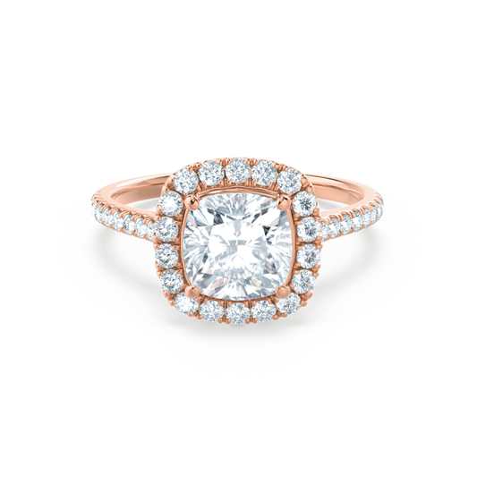1.20 CT Cushion-Cut Lab Grown Diamond Halo Engagement Ring 1