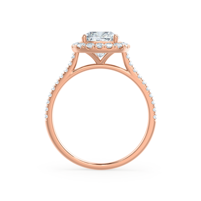 1.20 CT Cushion-Cut Lab Grown Diamond Halo Engagement Ring 4