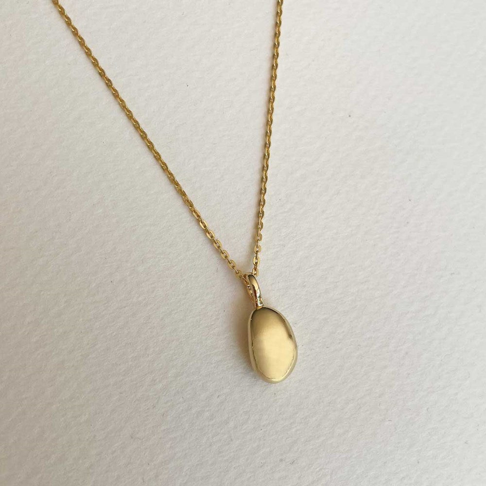 Elegant Golden Teardrop Necklace