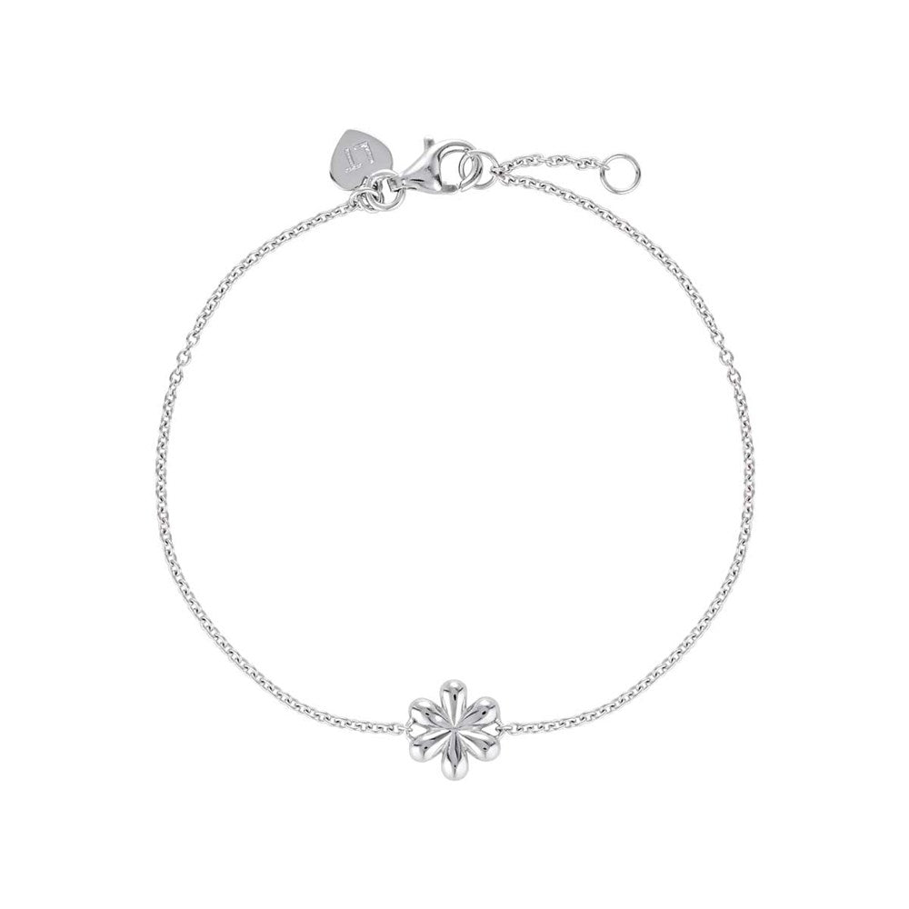 Elegant Floral Gold Chain Bracelet 4