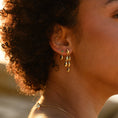 Load image into Gallery viewer, Oceanic Elegance: Gold Cascade Earrings
