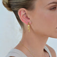 Load image into Gallery viewer, Oceanic Elegance: Gold Cascade Earrings
