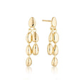 Load image into Gallery viewer, Oceanic Elegance: Gold Cascade Earrings
