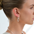 Load image into Gallery viewer, Golden Glamour: Double Oval Link Earrings
