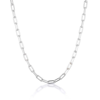 Elegance in 18K Gold: Paperclip Chain Necklace 3