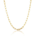 Load image into Gallery viewer, Elegance in 18K Gold: Paperclip Chain Necklace
