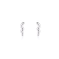 Load image into Gallery viewer, Classic Silver Wave Stud Earrings
