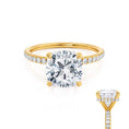 Load image into Gallery viewer, 2.50 CT Cushion Lab-Grown Diamond Hidden Halo Engagement Ring
