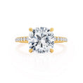 Load image into Gallery viewer, 2.50 CT Cushion Lab-Grown Diamond Hidden Halo Engagement Ring
