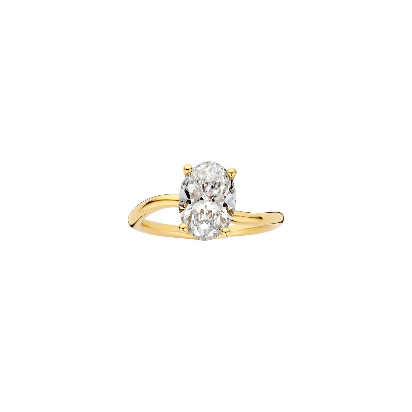 Hidden Halo-1.5 CT Round Lab Grown Diamond Engagement Ring