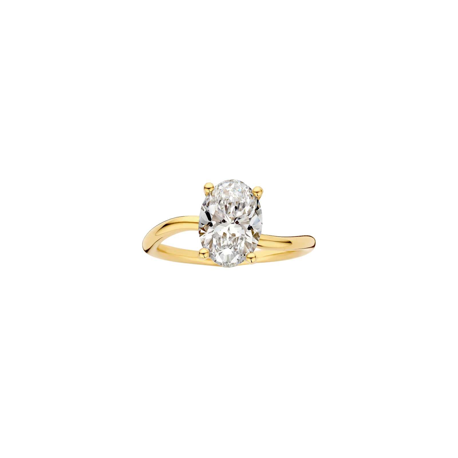 Hidden Halo-1.5 CT Round Lab Grown Diamond Engagement Ring
