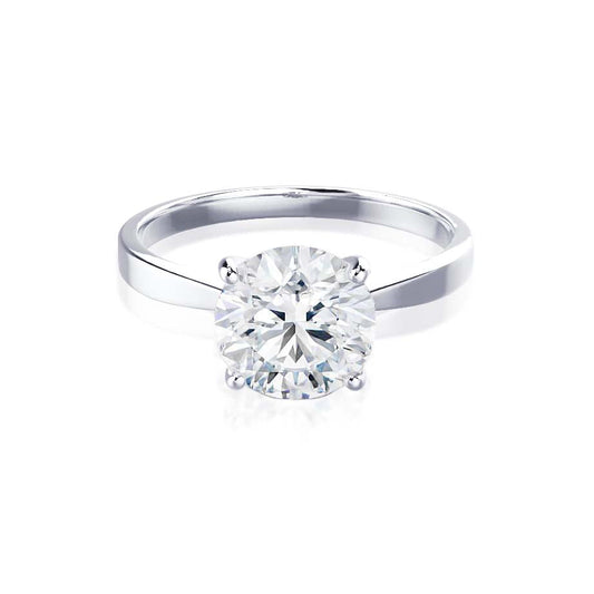 1.50 CT Round Lab-Grown Diamond Solitaire Engagement Ring - Timeless Elegance