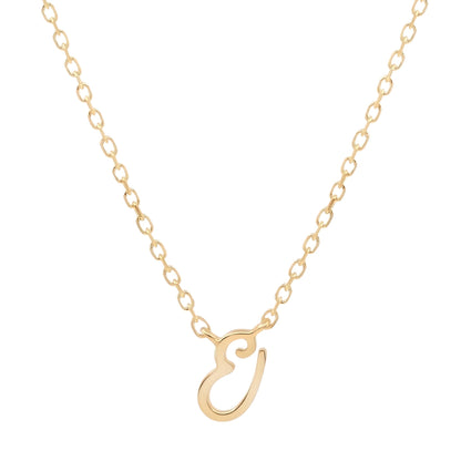 Golden Charm Initial Pendant Necklace 30