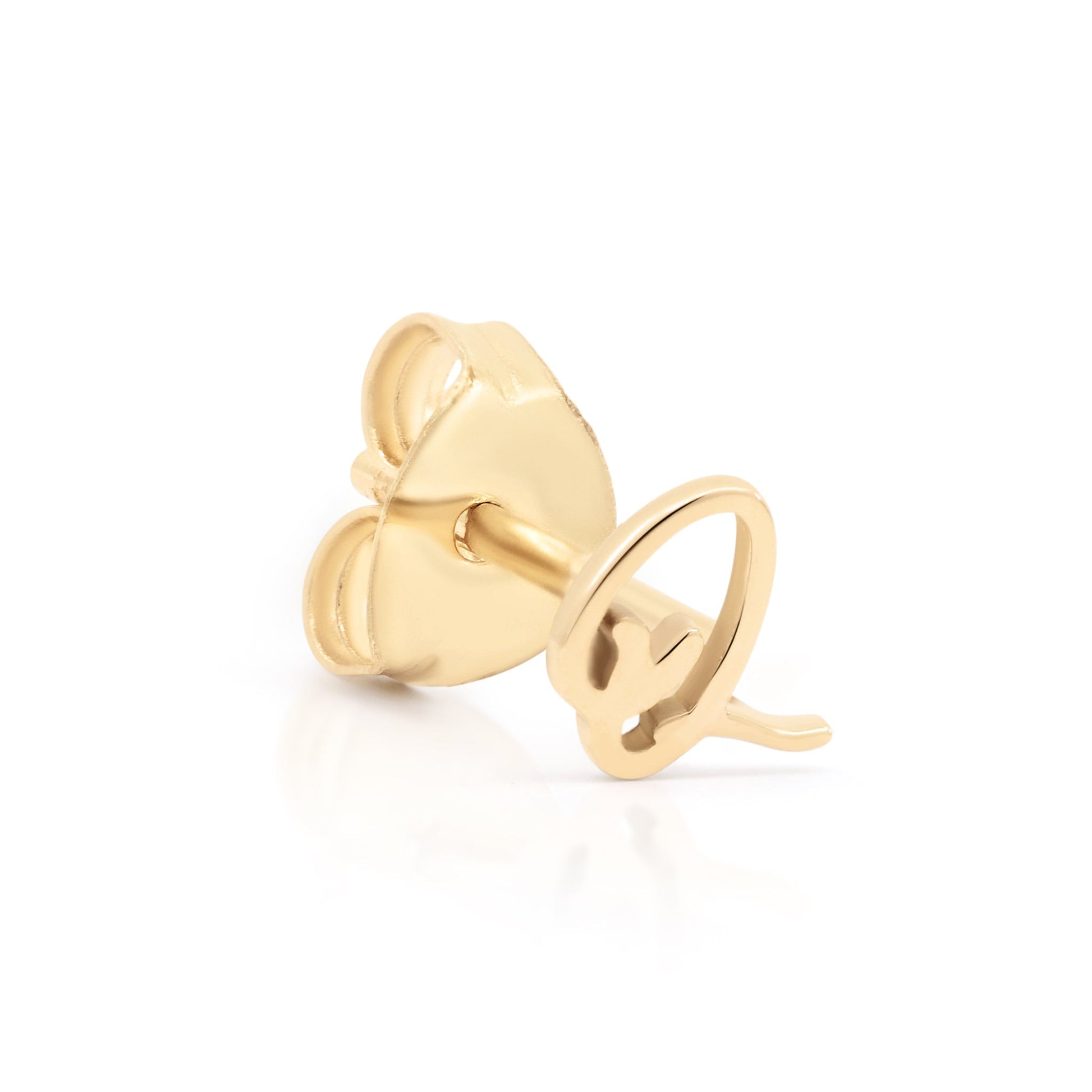 Letter Initial Single Stud Earring 27