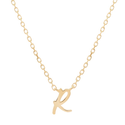 Golden Charm Initial Pendant Necklace 17