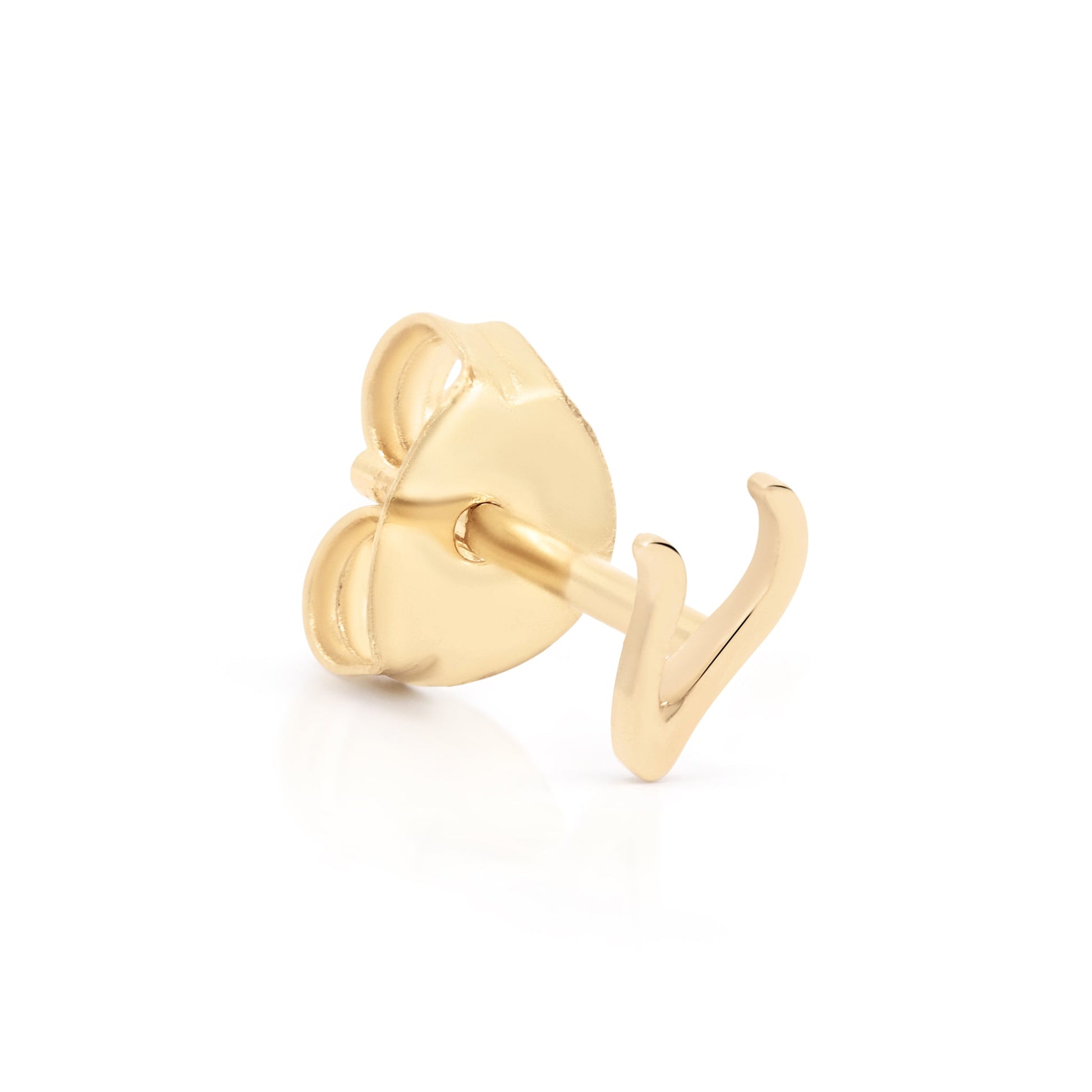 Letter Initial Single Stud Earring 31