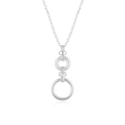 Golden Elegance Double Ring Necklace 3