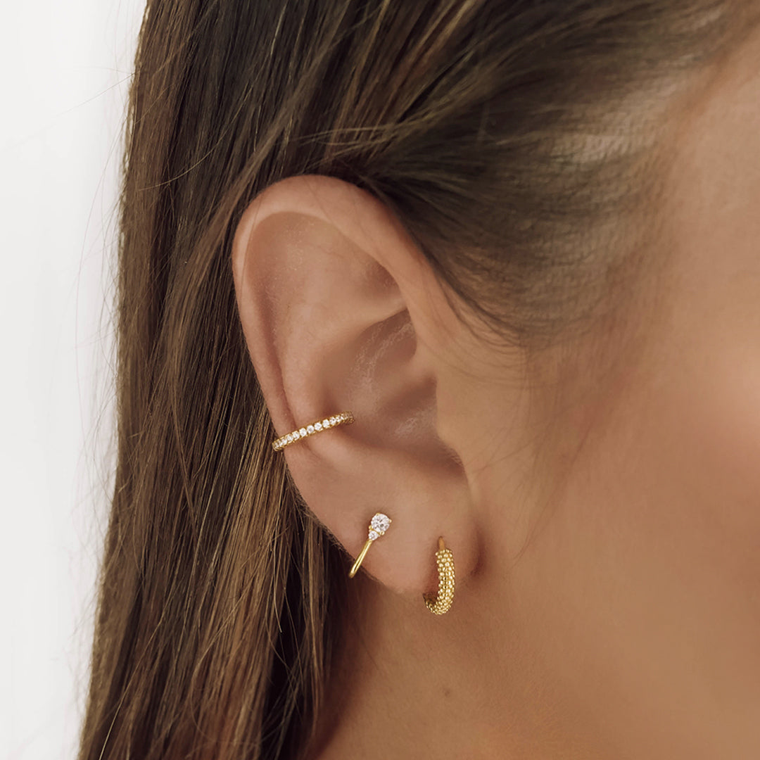 Round Dot Hoop Earrings 16