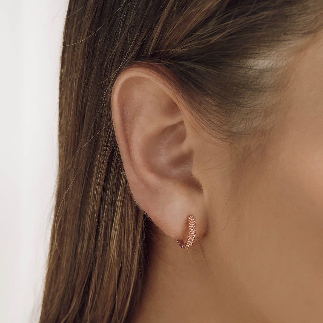 Round Dot Hoop Earrings 10