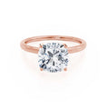 Load image into Gallery viewer, 2.0 CT Cushion-Cut Lab-Grown Diamond Solitaire Engagement Ring
