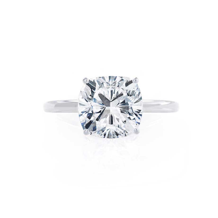 2.0 CT Cushion Cut Lab-Grown Diamond Solitaire Engagement Ring