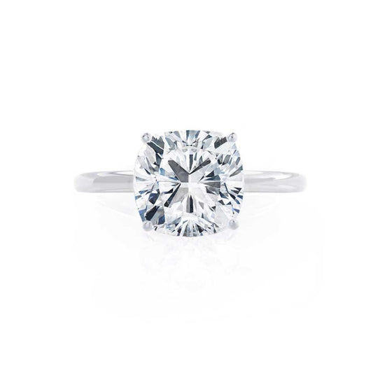 2.0 CT Cushion Cut Lab-Grown Diamond Solitaire Engagement Ring