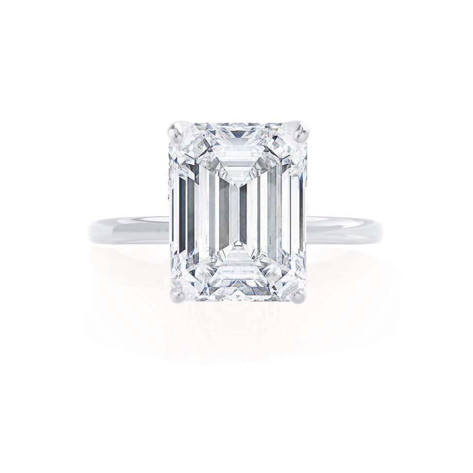 1.20 CT Emerald Cut Lab-Grown Diamond Solitaire Engagement Ring